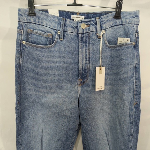 Good American Good Boy Wide Release Hem Jeans - Picture 2 of 9